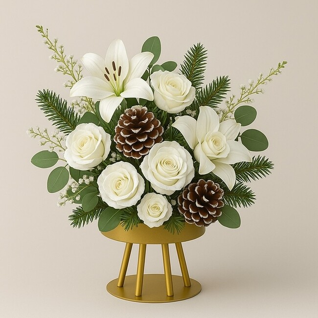 Frosted Lily & Rose Classic from Verzaals Florist and Events in Wilmington, NC