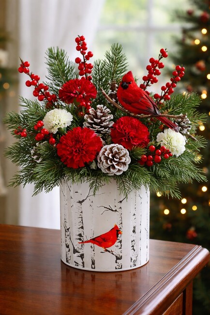 Winter Cardinal Keepsake from Verzaals Florist and Events in Wilmington, NC Winter Cardinal Keepsake from Verzaals Florist and Events in Wilmington, NC