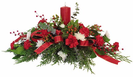 Crimson Centerpiece from Verzaal's Florist & Events in Wilmington