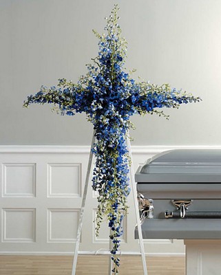 Delphinium cross from Verzaals Florist and Events in Wilmington, NC