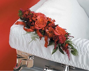 casket corsage from Verzaal's Florist & Events in Wilmington
