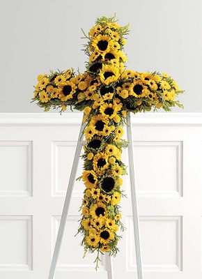 Golden Grace Cross from Verzaals Florist and Events in Wilmington, NC