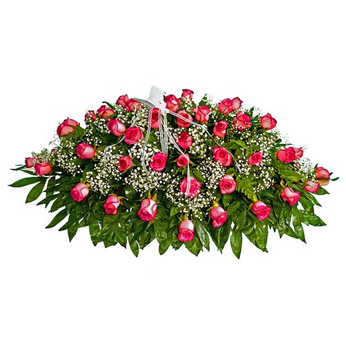 All Rose Casket Spray from Verzaals Florist and Events in Wilmington, NC