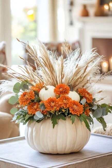 Golden Hour Pumpkin Pampas from Verzaals Florist and Events in Wilmington, NC
