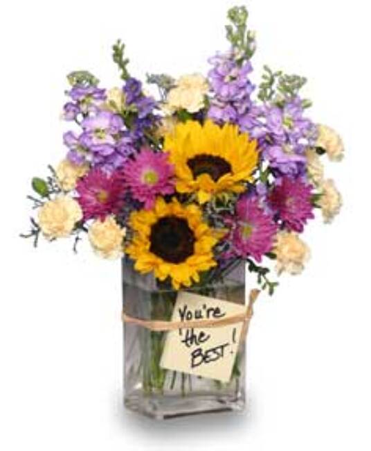 Boss’s Brilliant Bloom from Verzaals Florist and Events in Wilmington, NC